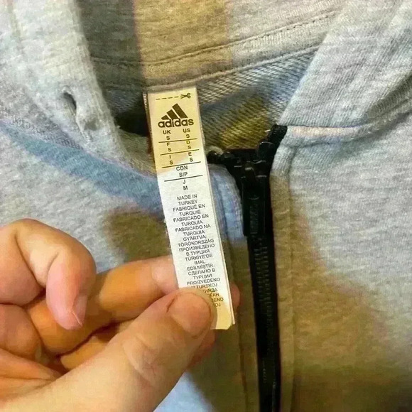 Men’s Adidas Tango Entrusco Zip Up Hoodie Grey Small - Picture 5 of 7